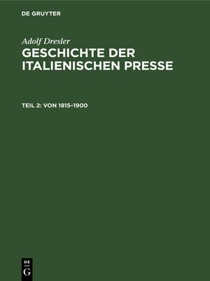 cover image of Von 1815–1900